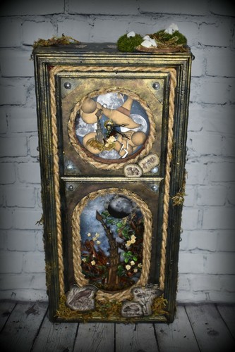 Cottage clock core witch - core,